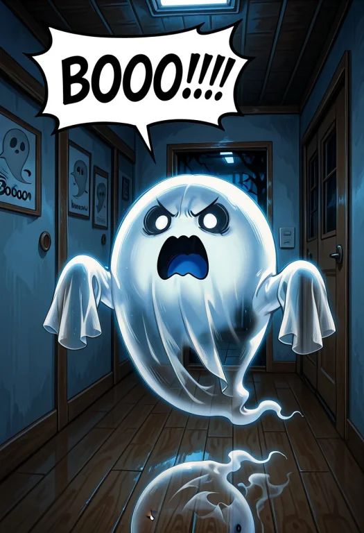 Embeddingillusp0s, Speech Bubble, Booo, O-shaped Mouth, Ghos...