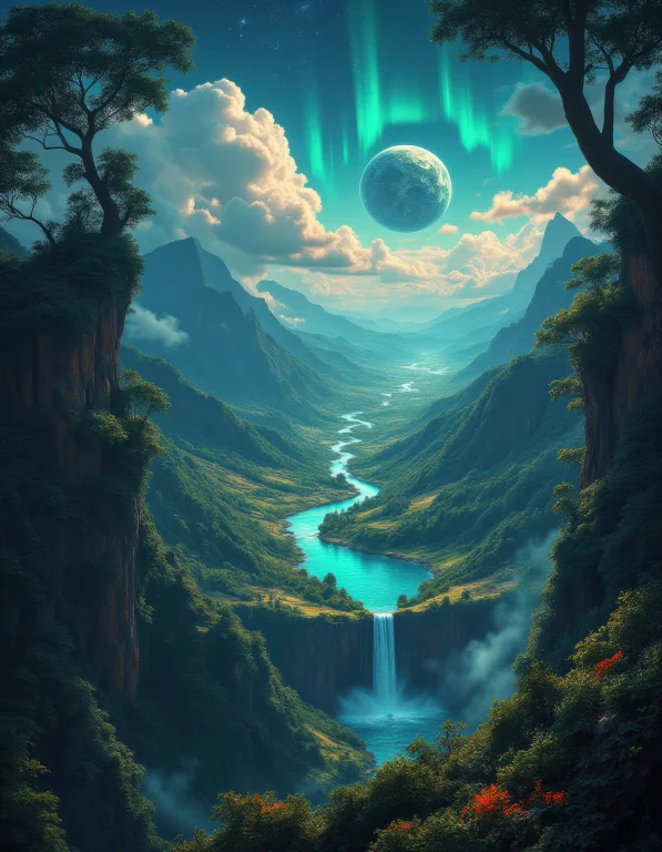 A Breathtaking View Of An Untouched, Primordial Earth Vast,...