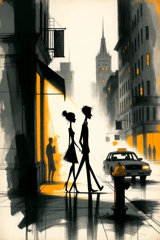 Strangedaal. Subject Silhouette Of A Romantic Couple Walking...