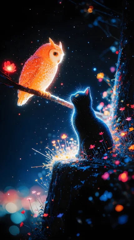 Zidiusart, A Stunning Digital Illustration Of A Nocturnal An...
