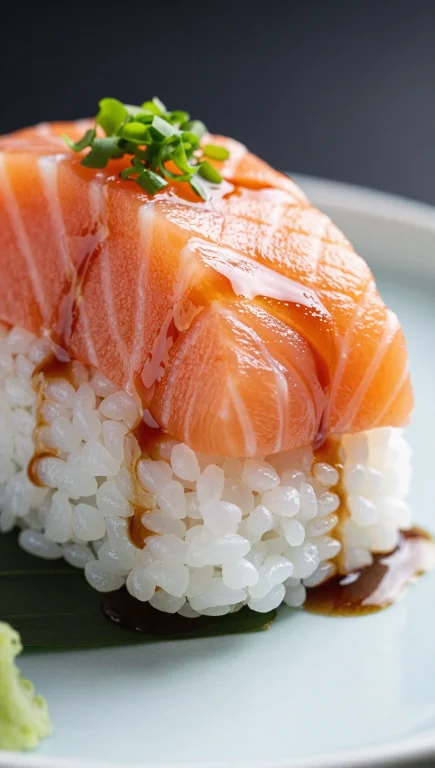 High-end Food Photography Of A Fresh Sushi Platter With Glis...