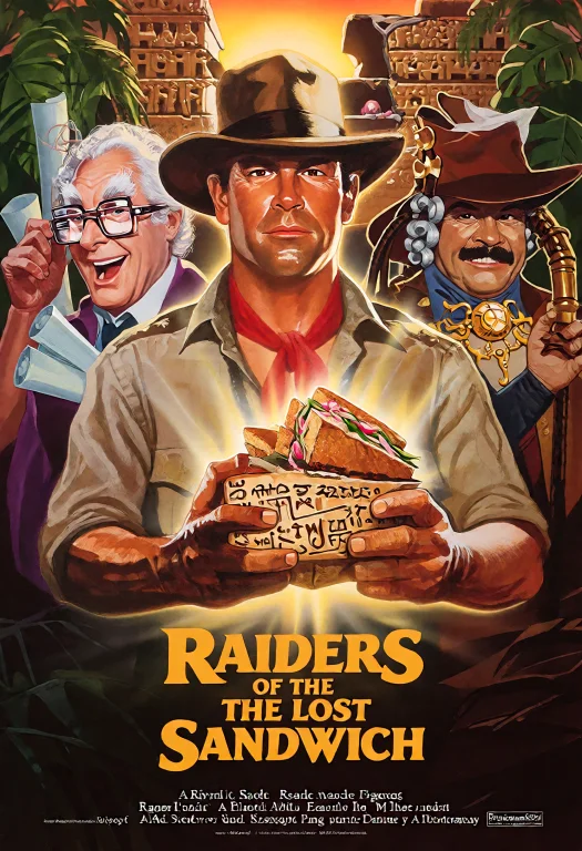 80sm0v13p0st3r, This Is An 80s Movie Poster For Raiders Of T...