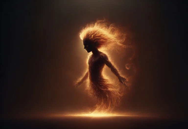 A Conceptual Digital Illustration Of A Solitary Male Figure...