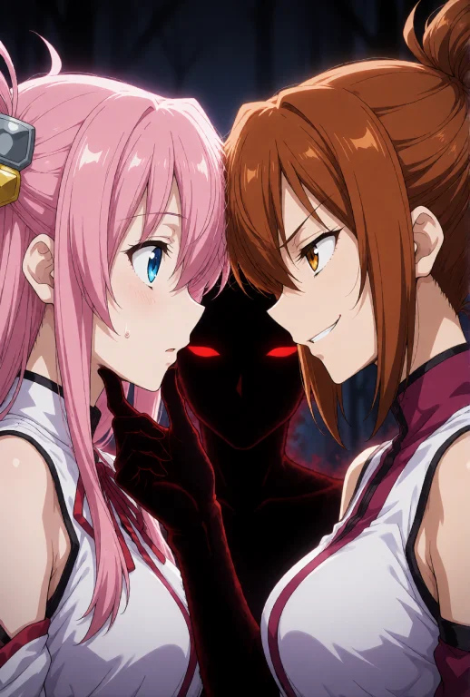 Two Characters From Date A Live, Tohka Yatogami And A Brown-...