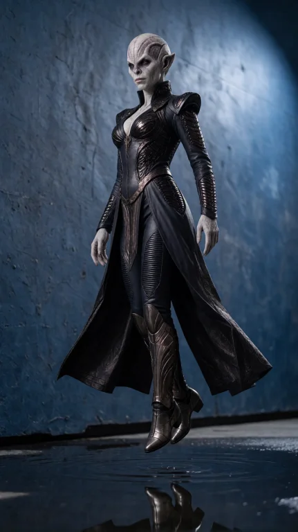 Rmnfml Alien Woman, Full Length, Slightly Low Angle, Floatin...