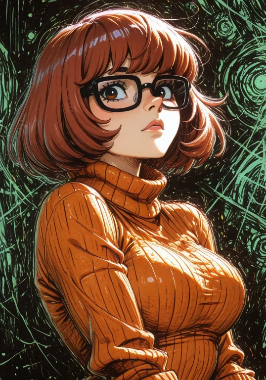 Masterpiece, Best Quality, 1girl, Velma From Scooby Doo, Jin...