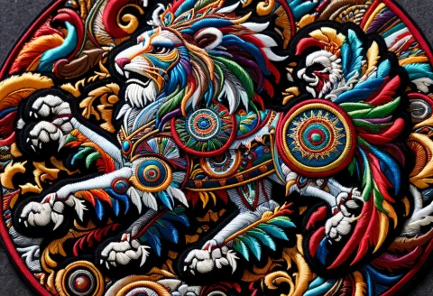 Ral-embroideredpatch, Lion With Eagle Wings, Meme, Masterpie... — SDXL AI Prompt: ral-embroideredpatch, Lion with Eagle Wings, meme, (Masterpiece:1.3) (best quali...