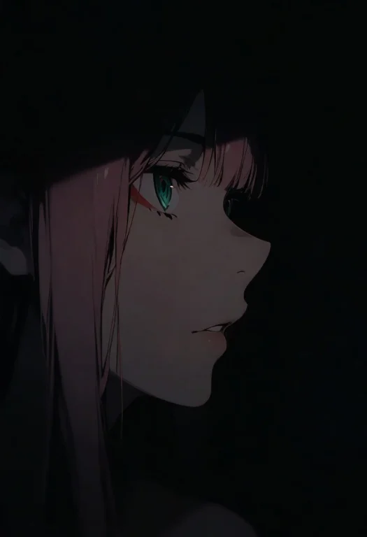 1girl, Zero Two Darling In The Franxx, Solo, Dark, Light, Ma...