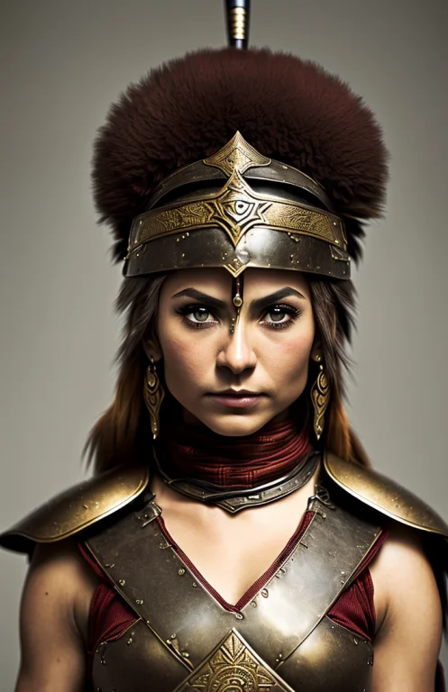 Photograph Of Nina Tkchar Warrior, Highly Detailed, Award Wi...