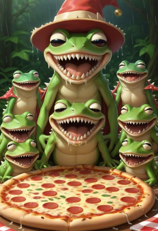 Pizza Party, Everything Made Of Teeth, Teeth Rain, Frog In H...