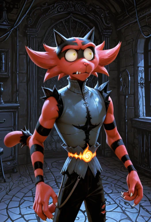 Masterpiece, Best Quality, Amazing Quality, Male, Incineroar...