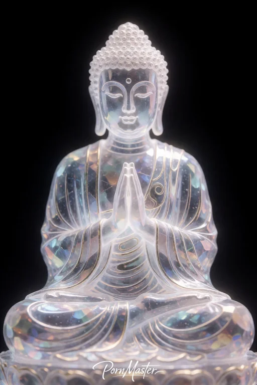 A Digital Illustration Of A Buddha Seated In A Meditative Po...