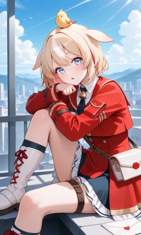 Suzuna Tsuzuri, Short Hair, No Hat, Animal Ears, Red Jacket,...