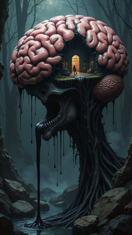 Hyperrealism Surreal Dark Concept Creative Artwork That Repr...