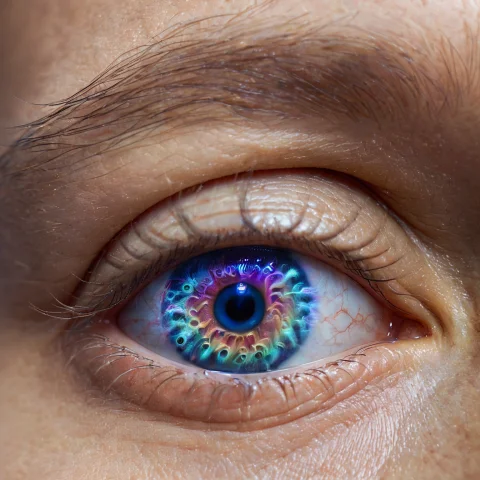 Close-up Of A Human Eye. Psychedelicdream. Lorapsychedelicdr... — SDXL AI Prompt: close-up of a human eye. psychedelicdream. 