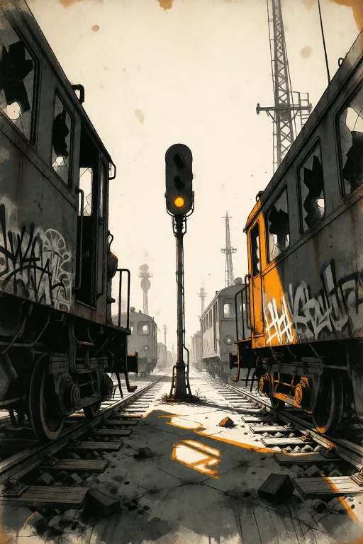 Strangedaal. Subject An Industrial Train Graveyard, Rusted O...