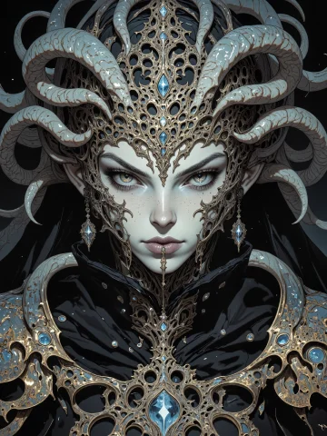 Famous Masterwork Portrait Painting Of A Beautiful Woman, Hi... — FLUX AI Prompt: famous masterwork portrait painting of a beautiful woman, highly aesthetic, stun...
