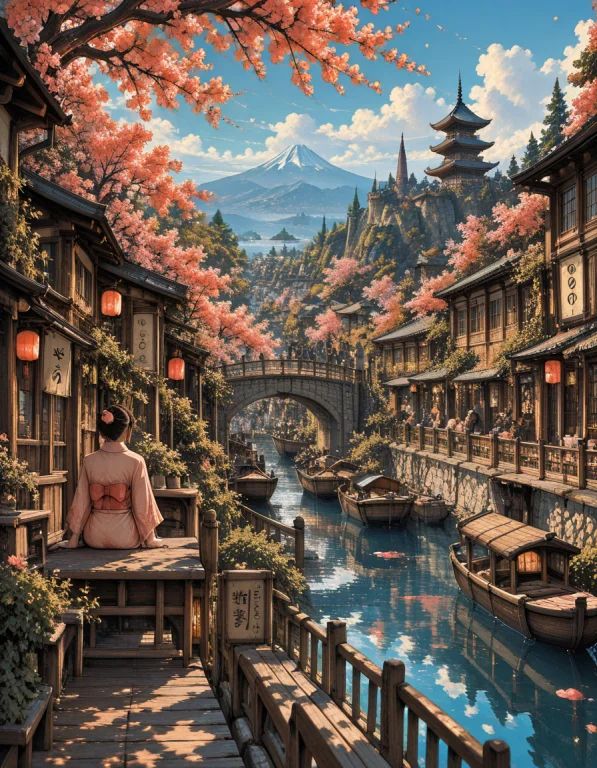 Lorasakurareverieill1 Z1os, Richly Detailed Anime Illustrati...