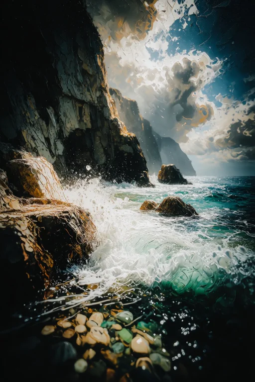 Zidiusart, Create A Dramatic Oilpainting Style Seascape With...