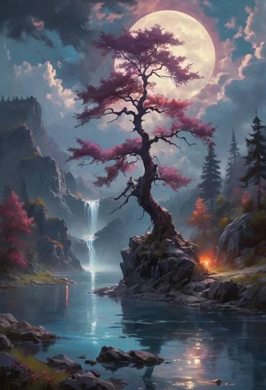 Under The Eerie Glow Of A Full Moon,a Dark And Ominous Lands...