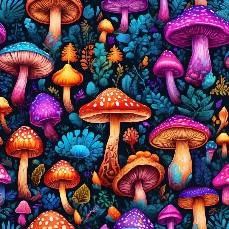 Breathtaking Psychedelic1.3, Mushrooms, Marshmallow, Vibrant...