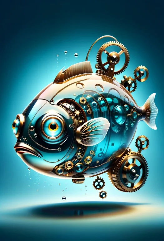 Bubblefish Animal , Floating Belly Up,in Aquarium, Loradvr-t...