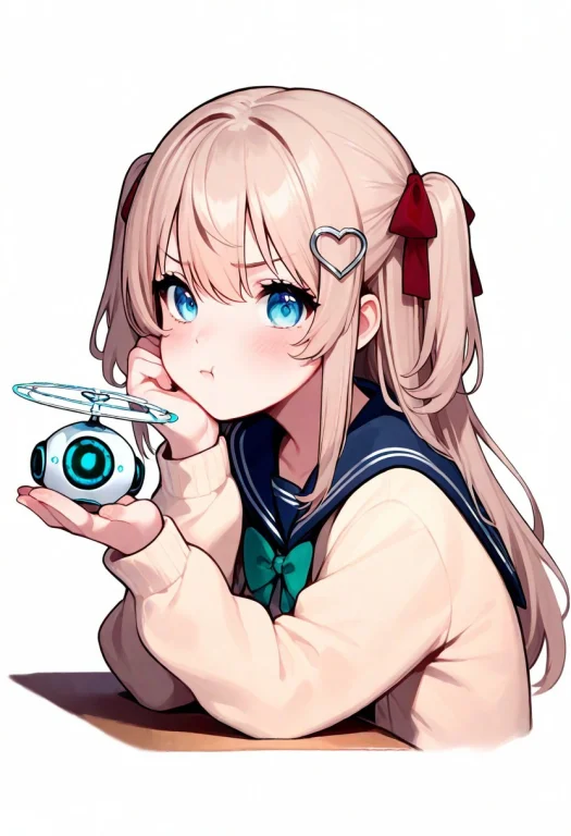 1girl, Neuro-sama, Indie Virtual Youtuber, Green Bowtie, Blu...