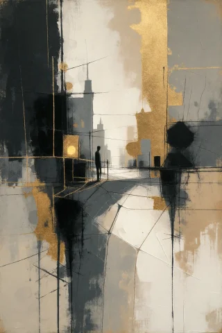 Strangedaal. Mixed Media Abstract Masterpiece, Urban Memory... — Stable Diffusion AI Prompt: StrangeDaal. Mixed media abstract masterpiece, urban memory collage composed of...