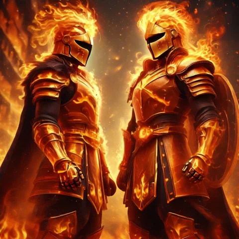 Please Coat The Reference Image With Flame. — Stable Diffusion AI Prompt: Please coat the reference image with flame.