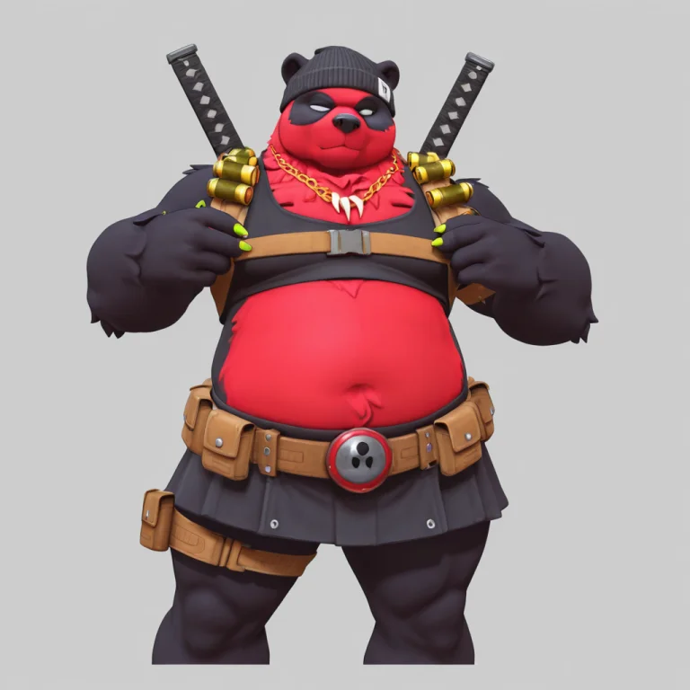 Lorapandapoolmsfil0.6 Bear, Panda, Red Fur, Fat, 1boy, Furry...