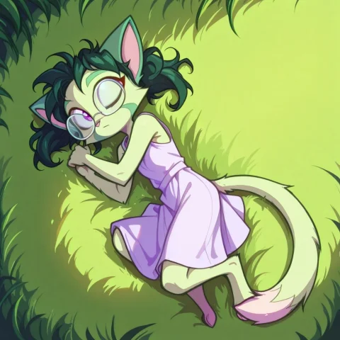 Dreamkeepers,1girl,preludelilith,solo,furry,cat Tail,green H... — Stable Diffusion AI Prompt: Dreamkeepers,1girl,prelude_lilith,solo,furry,cat tail,green hair, source_furry,g...