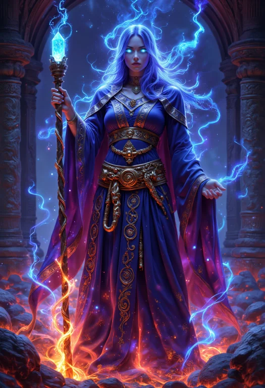 Neonpunk Style Breathtaking A Beautiful Sinister Tzeentch Fe...
