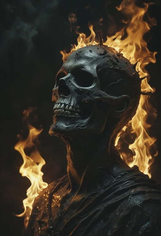 In Death They Shall Burn, Black Over Black, Top Soft Light,...