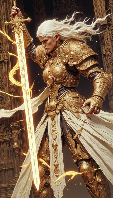 Comic Book Style, A Valkyrie Warrior Priestess, With Diaphan...