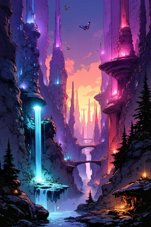 The Crystal Canyon Of A Thousand Songs, Where Towering Cryst...