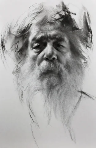 Old Man Sketch Portrait Free — Stable Diffusion AI Prompt: sketch_portrait, 1boy, monochrome, beard, greyscale, facial hair, solo, male foc...