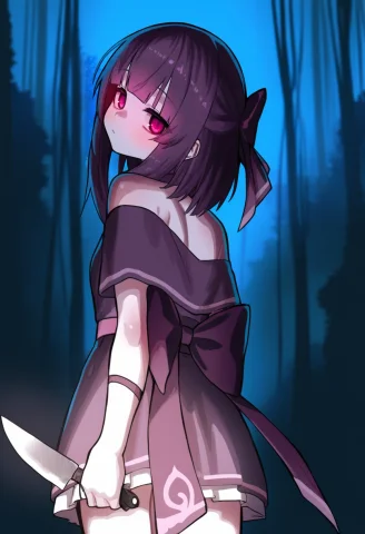 Ekrea Jan, Antifreez30.6, 1girl, Fallenshadow, Virtual Youtu... — SDXL AI Prompt: (ekrea jan, antifreez3:0.6), 1girl, fallenshadow, virtual youtuber, weapon, hold...