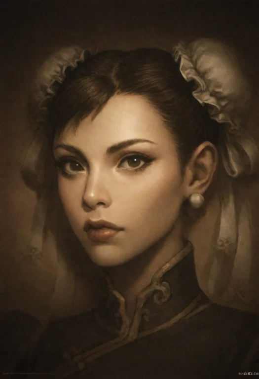 Chun-li, Street Fighter 2, Solo, Calm, Very Detailed, Master...