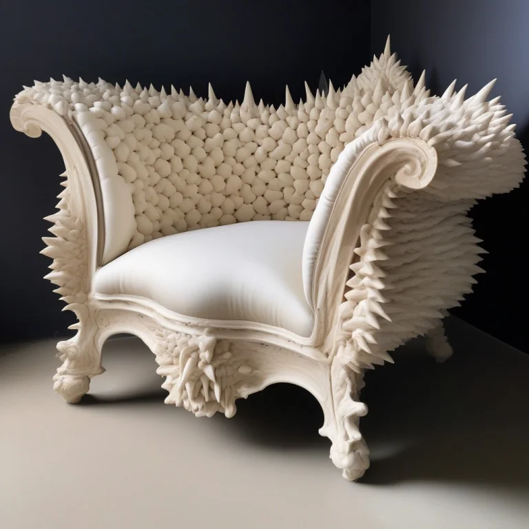 A Luxurious High-end Rococo Armchair Upholstered Entirely In...