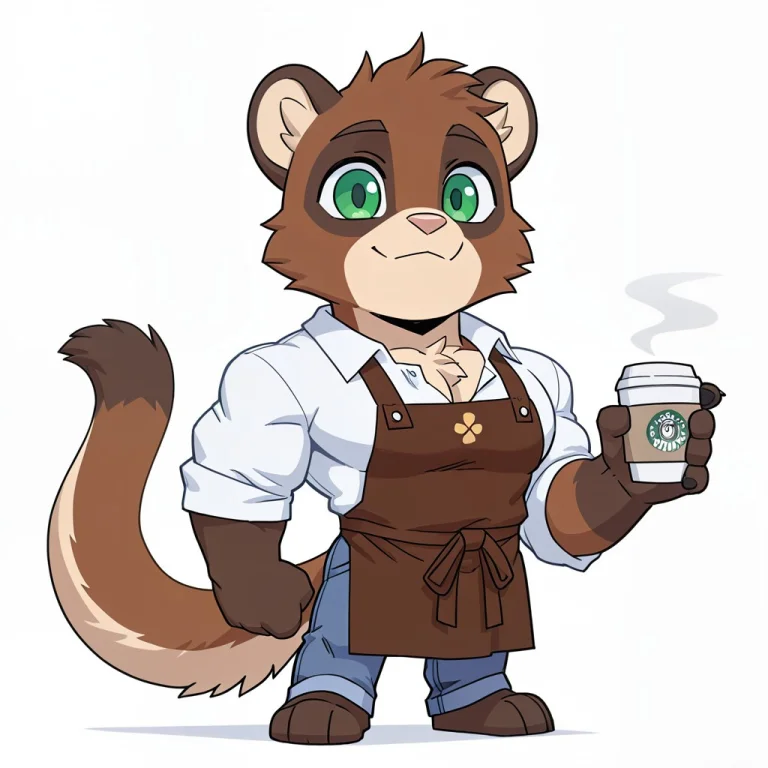 Lazypos, 91d30n, Gideon, Chibi, Cute, Furry, Anthro, Solo, A...