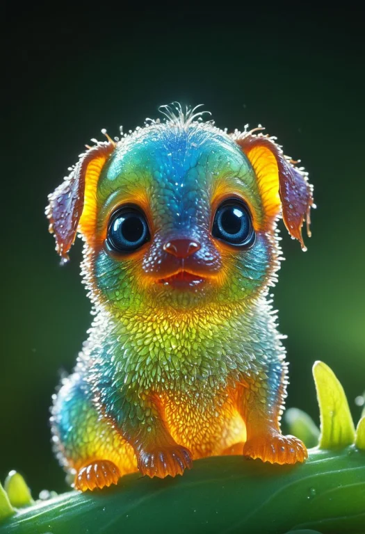 Micro Puppy, Cute, Ultra Detailed Macro Photography By Miki...