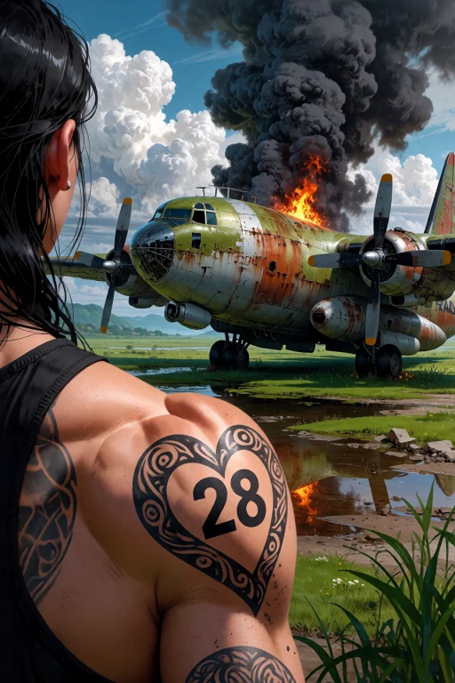 , A Heart 28 Tattoo On Left Shoulder, The Journey Ended At A...