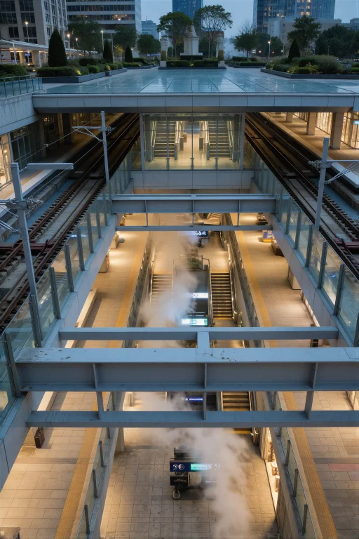 Supergroundview, A Colossal Modern Transit Hub City Descends...