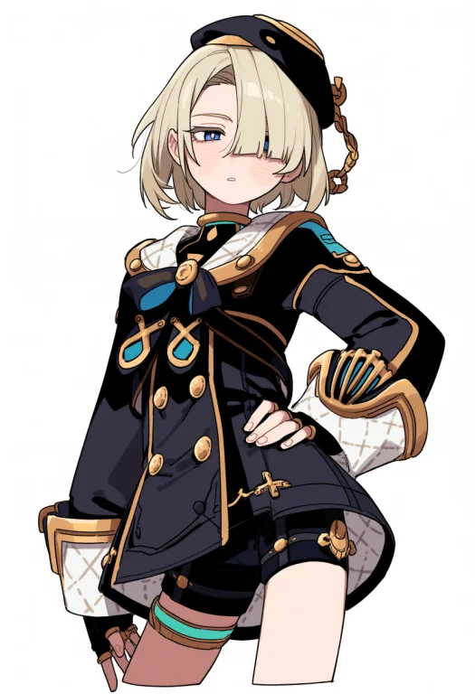 Freminet,blonde Hair,freckles,hair Over One Eye,long Sleeves...