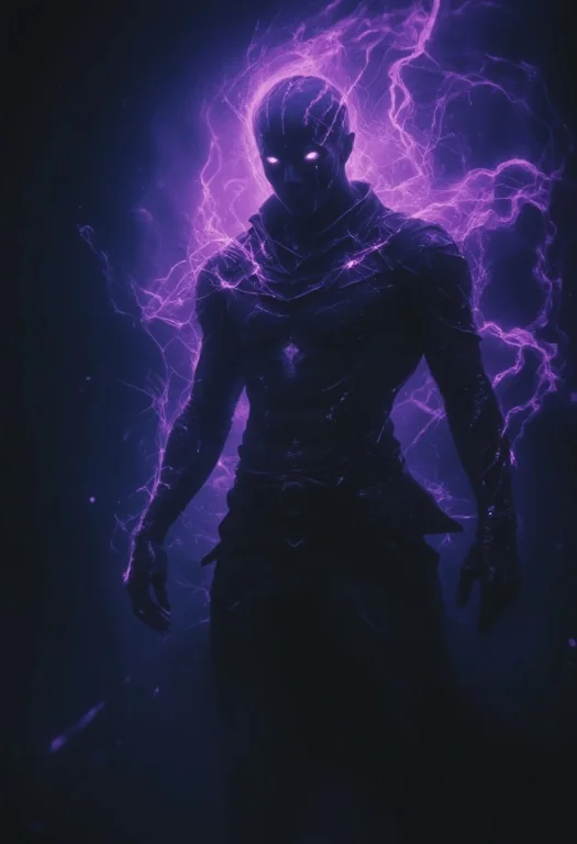A Dark, Ethereal Lich Spirit Floats In A Haunting Void, Its...
