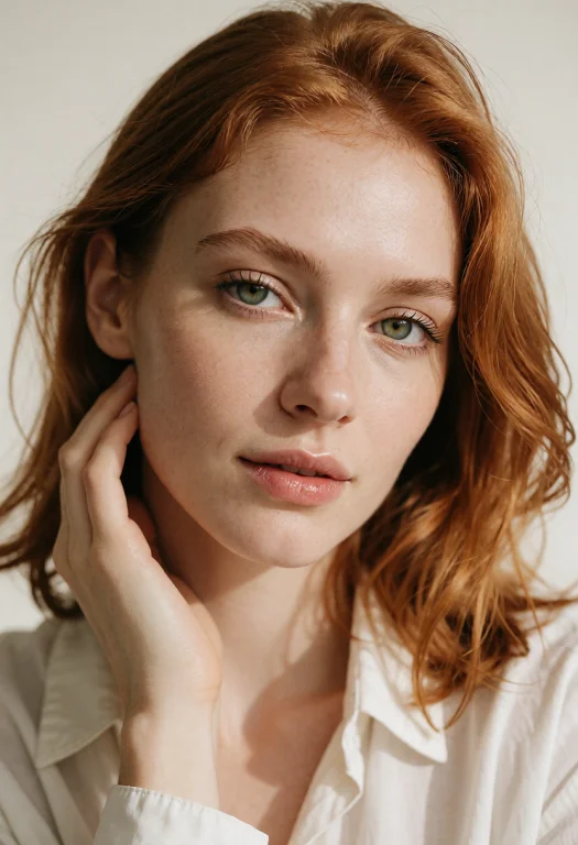 Realistic Beauty Portrait Photograph Of A Beautiful 30 Year...