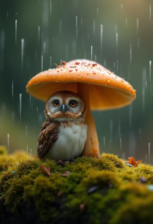A Photorealistic Image With Artistic Enhancements Captures A...