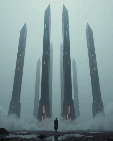 Raw Photograph, In The Style Of Ckfa, Visualize Artemis Stat... — FLUX AI Prompt: RAW Photograph, in the style of ckfa, Visualize Artemis Station as a towering, e...
