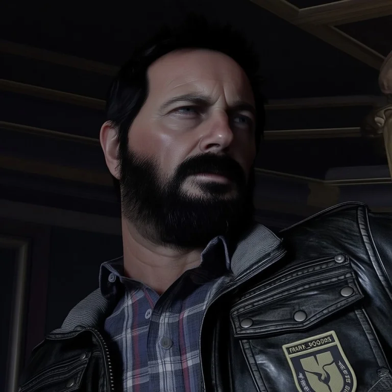 Frankwoods, Male, Man, Bearded, Heavy Beard, Short Hair, Dar...