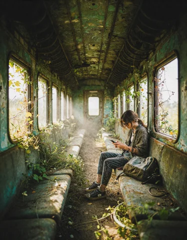 Full-color Mixed-style Image Combining Cinematic Photography... — Stable Diffusion AI Prompt: Full-color mixed-style image combining cinematic photography, oil paint texture,...